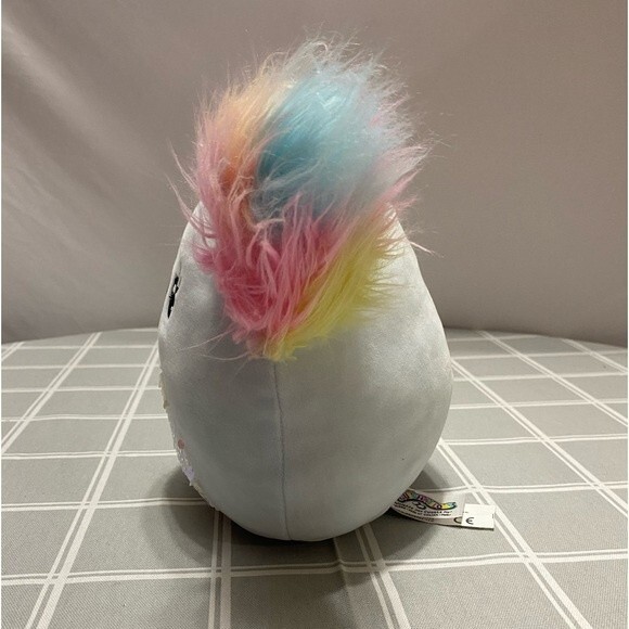 KYA Koala Squishmallow Pastel Blue & Rainbow Fluffy Ears Plush Toy with Sequins - Picture 8 of 8